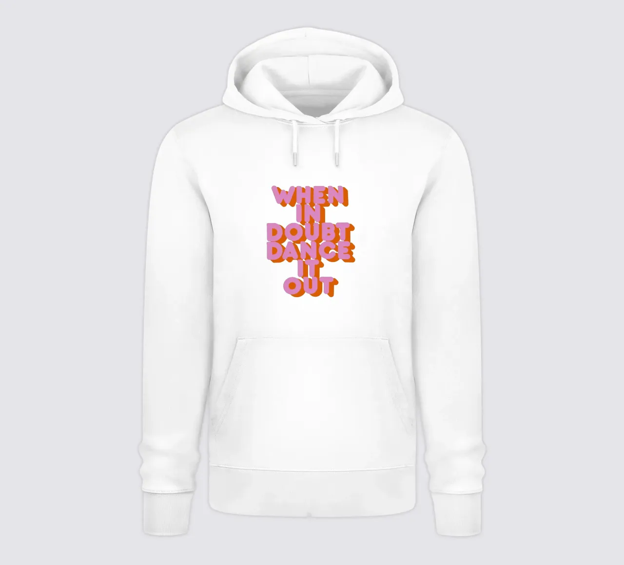 When in Doubt Dance It Out Fun Retro Typography Hoodie von showmemars