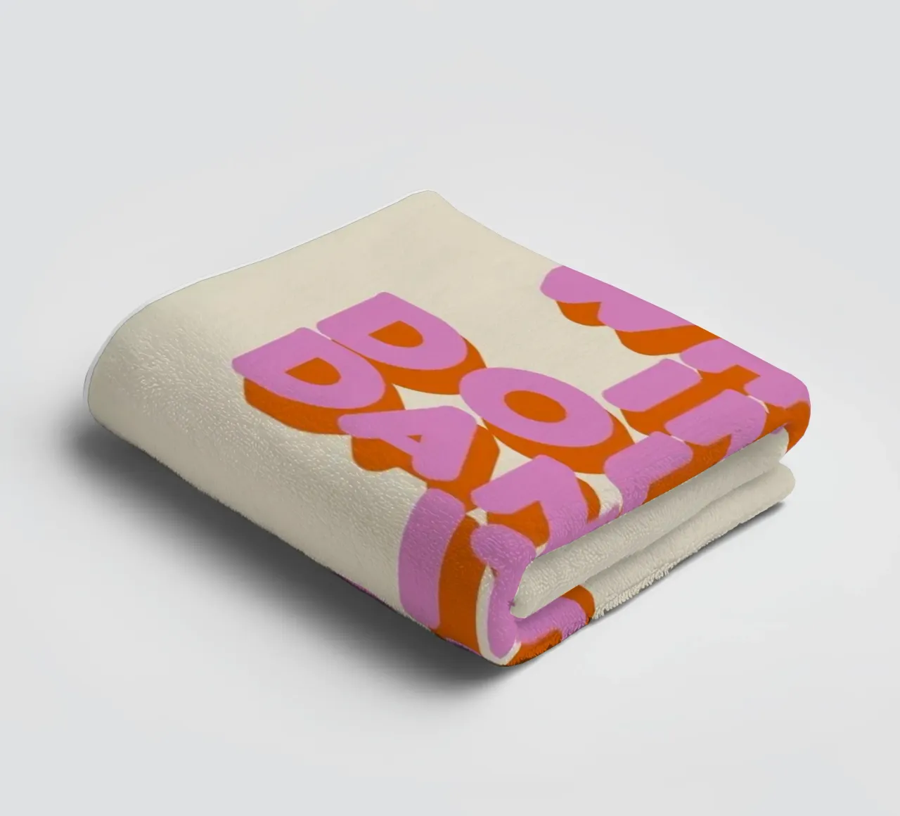 When in Doubt Dance It Out Fun Retro Typography asciugamano da bagno da showmemars