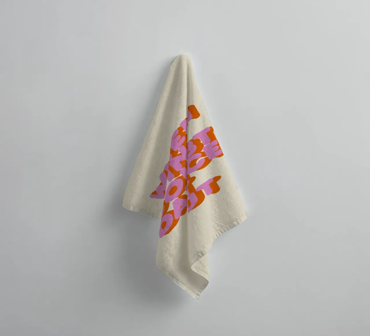When in Doubt Dance It Out Fun Retro Typography towel by showmemars