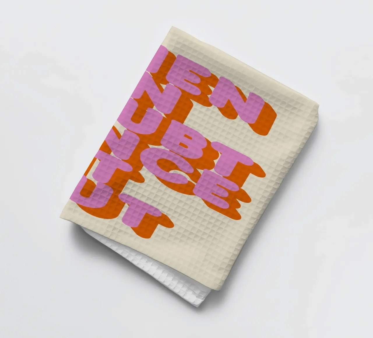 When in Doubt Dance It Out Fun Retro Typography torchon de showmemars