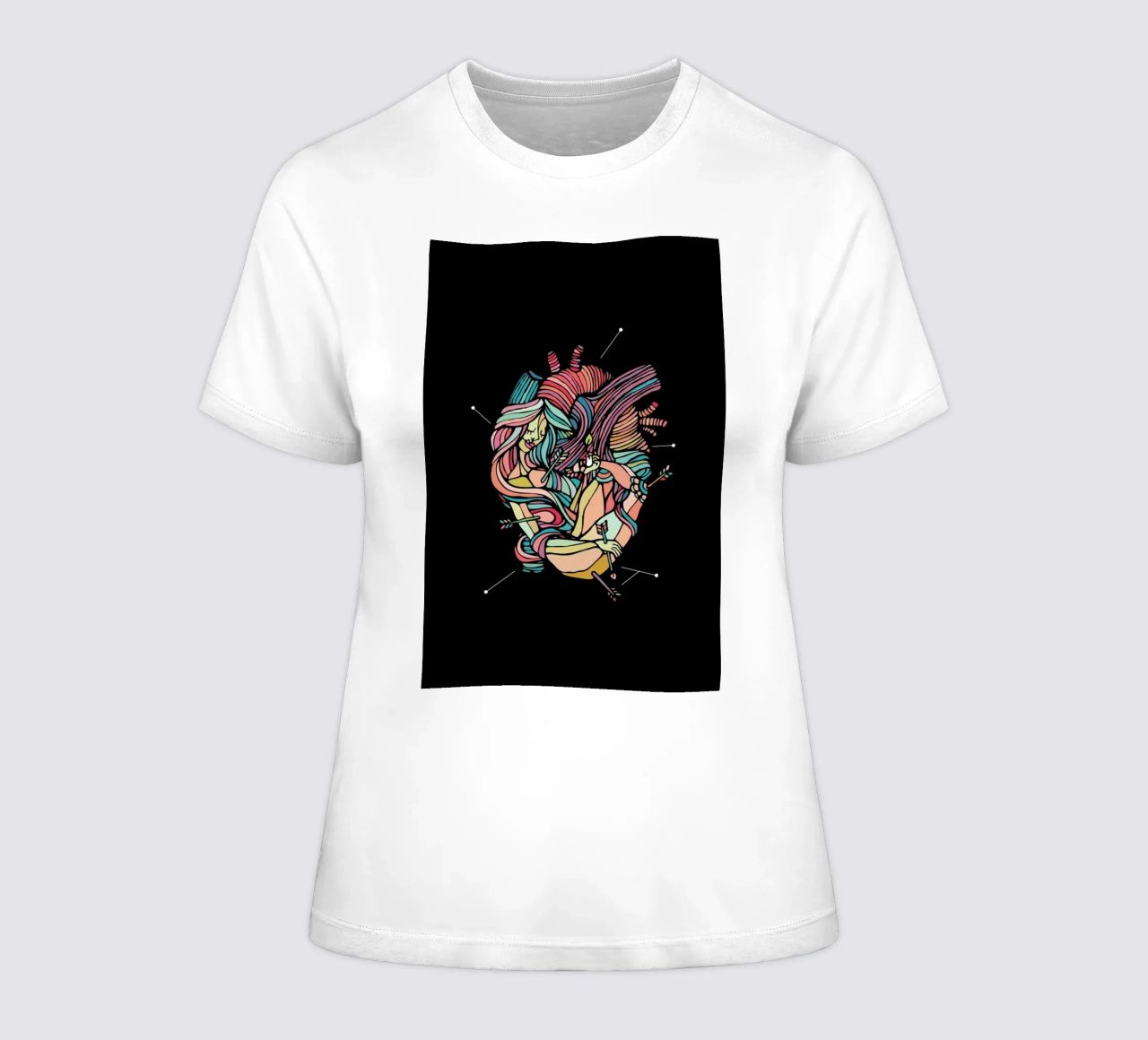 Heart dames t-shirt getailleerd van Ninhol