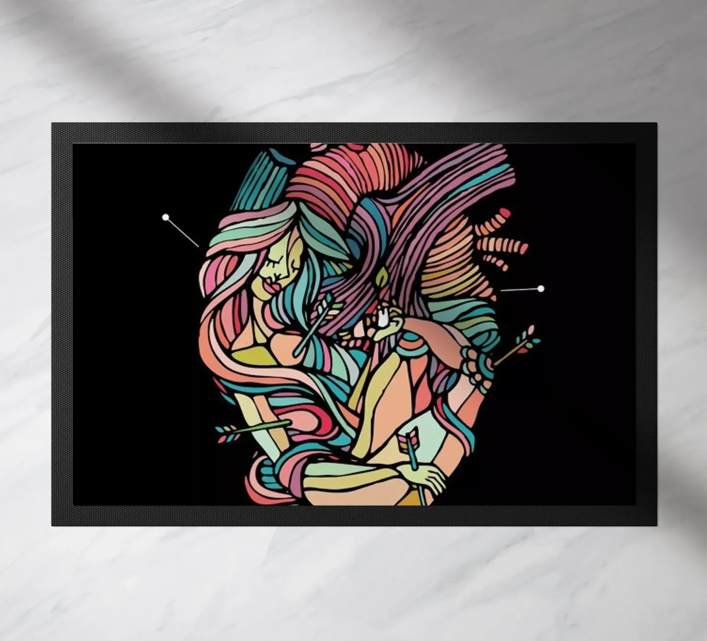 Heart doormat by Ninhol