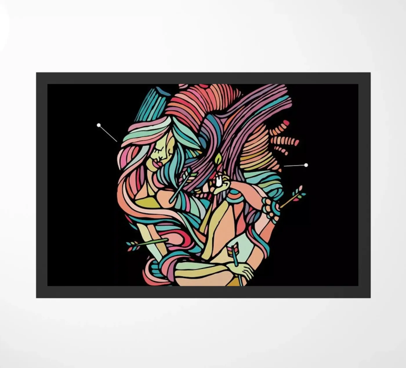 Heart doormat by Ninhol