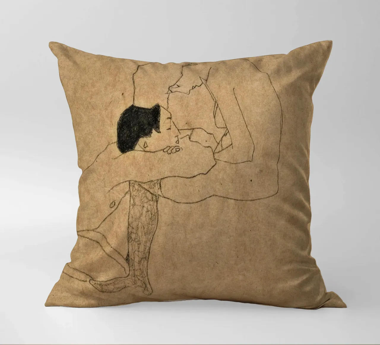 Egon Schiele - Amanti cuscino da William Store