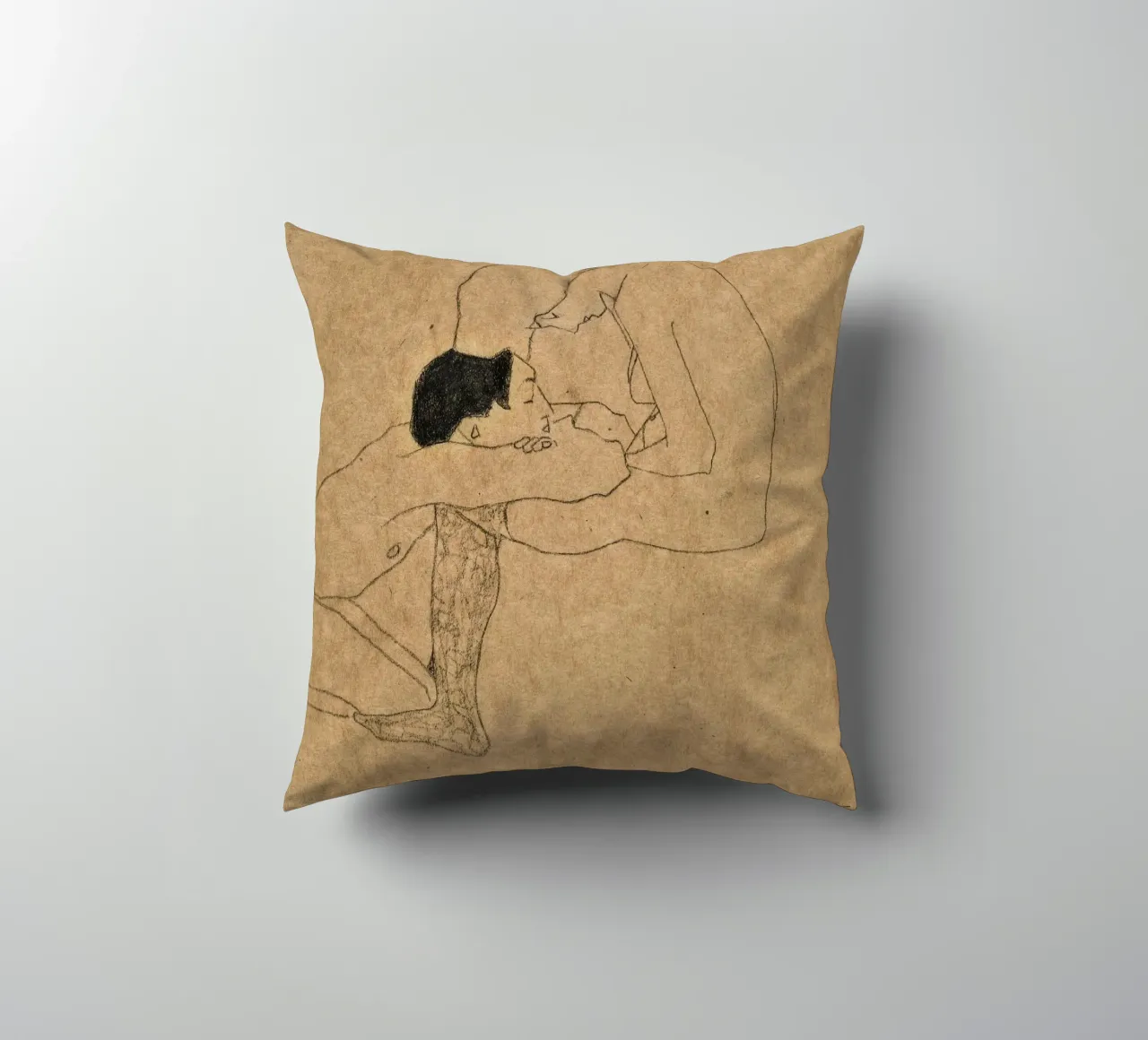 Egon Schiele - Amanti cuscino da William Store