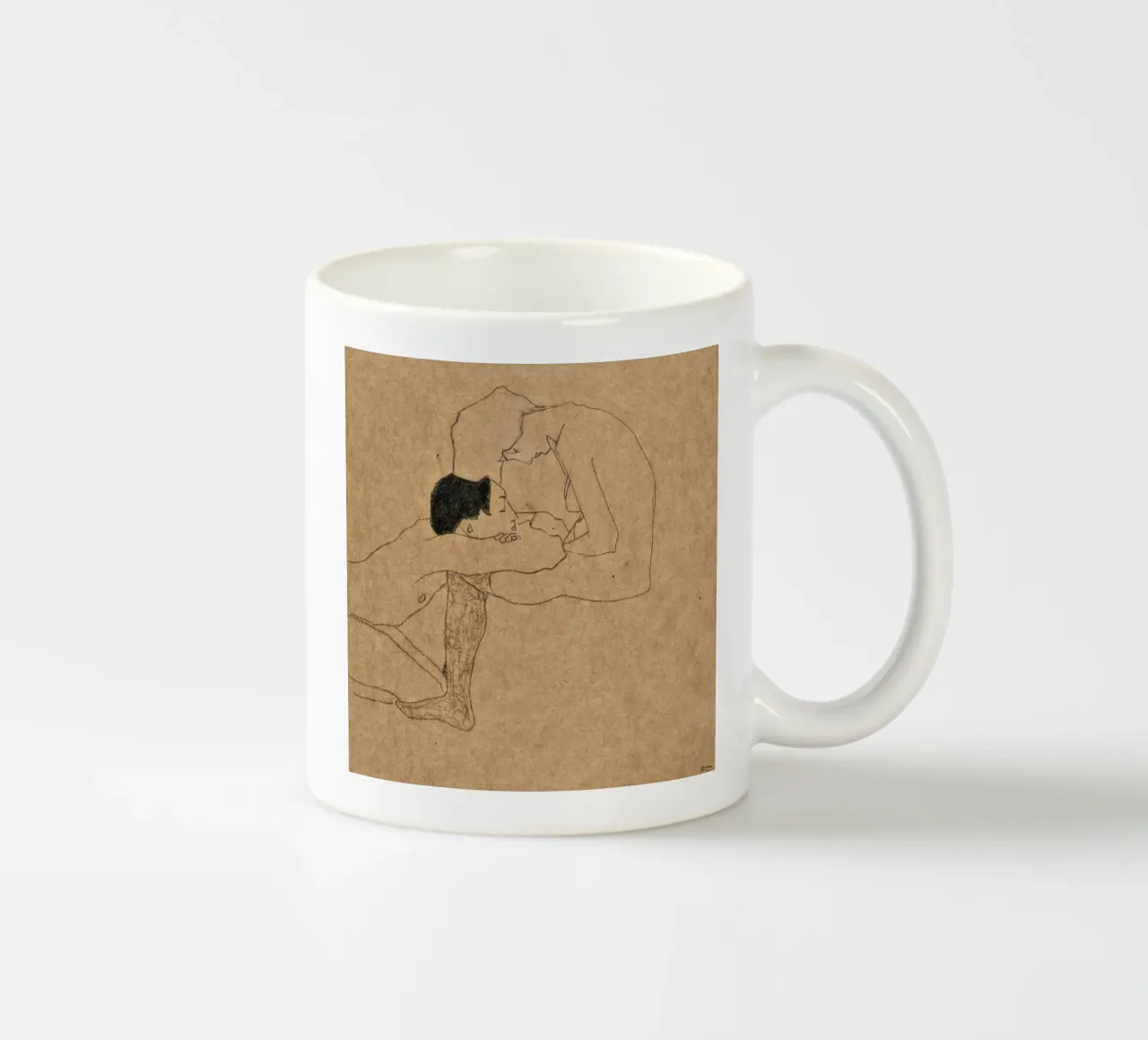 Egon Schiele - Amanti tazza in ceramica da William Store