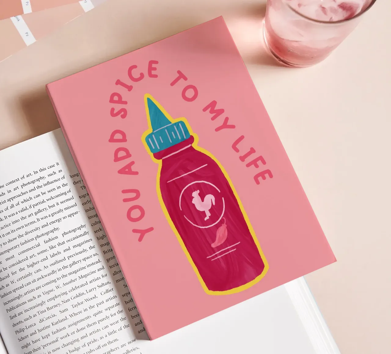 You Add the Spice to My Life | Playful & Romantic Print notebook by PrintCessStudio