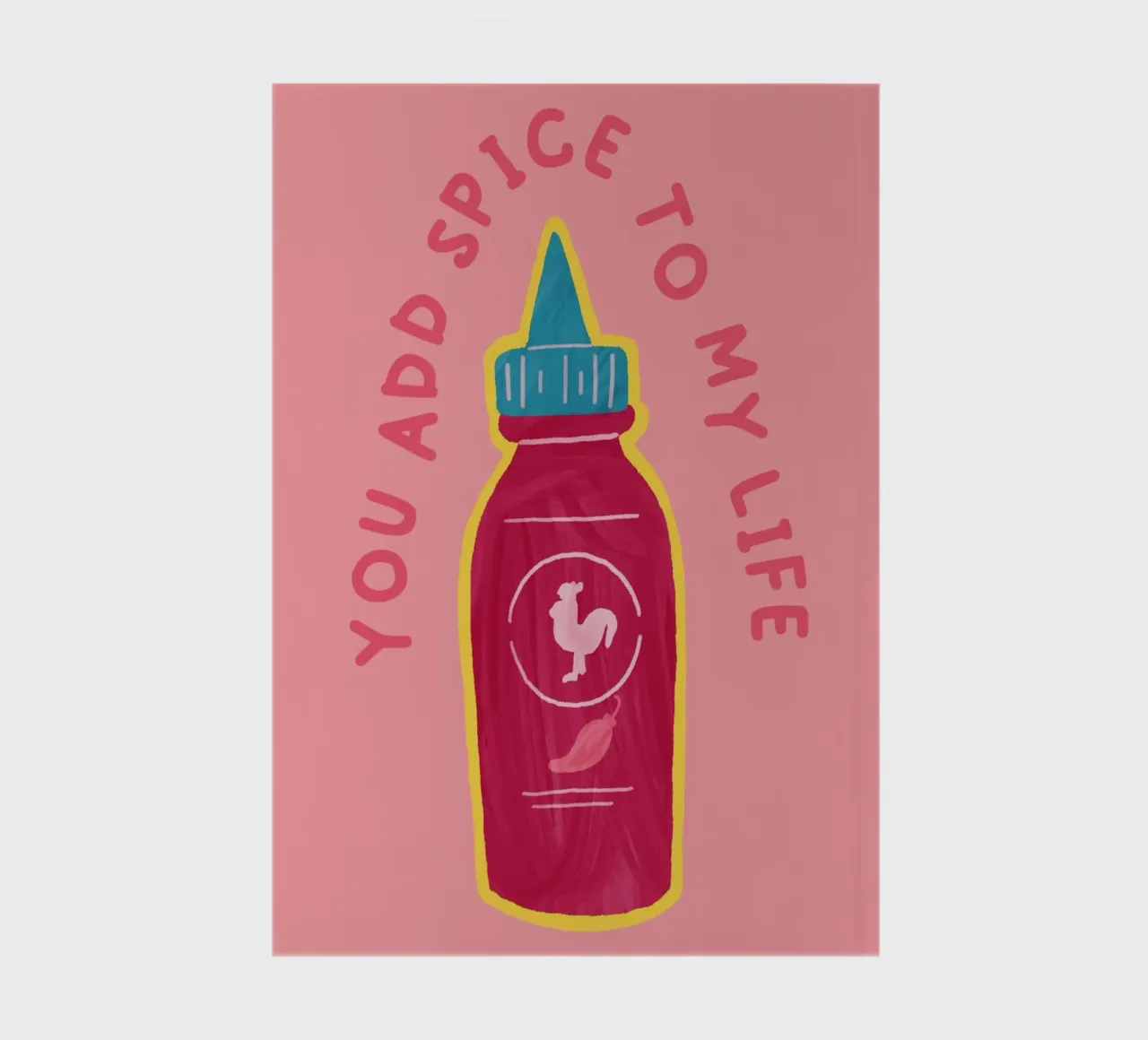 You Add the Spice to My Life | Playful & Romantic Print notebook by PrintCessStudio