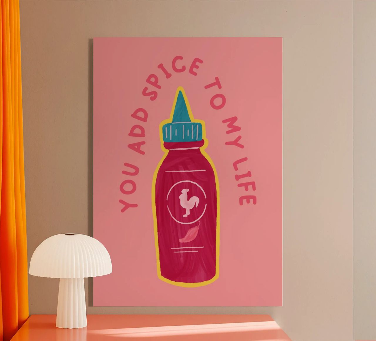 You Add the Spice to My Life | Playful & Romantic Print plexiglass da PrintCessStudio