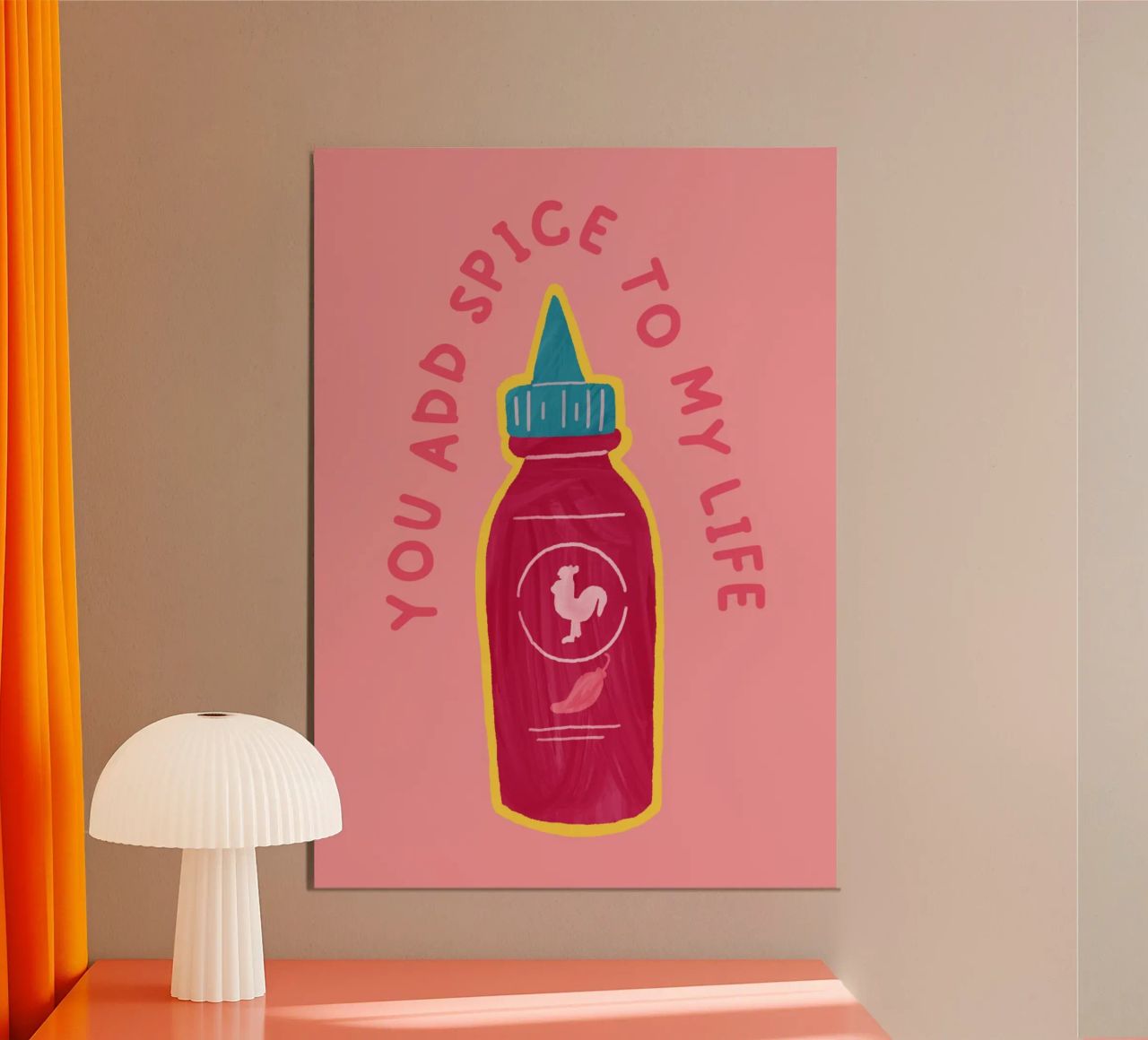You Add the Spice to My Life | Playful & Romantic Print alluminio dibond da PrintCessStudio