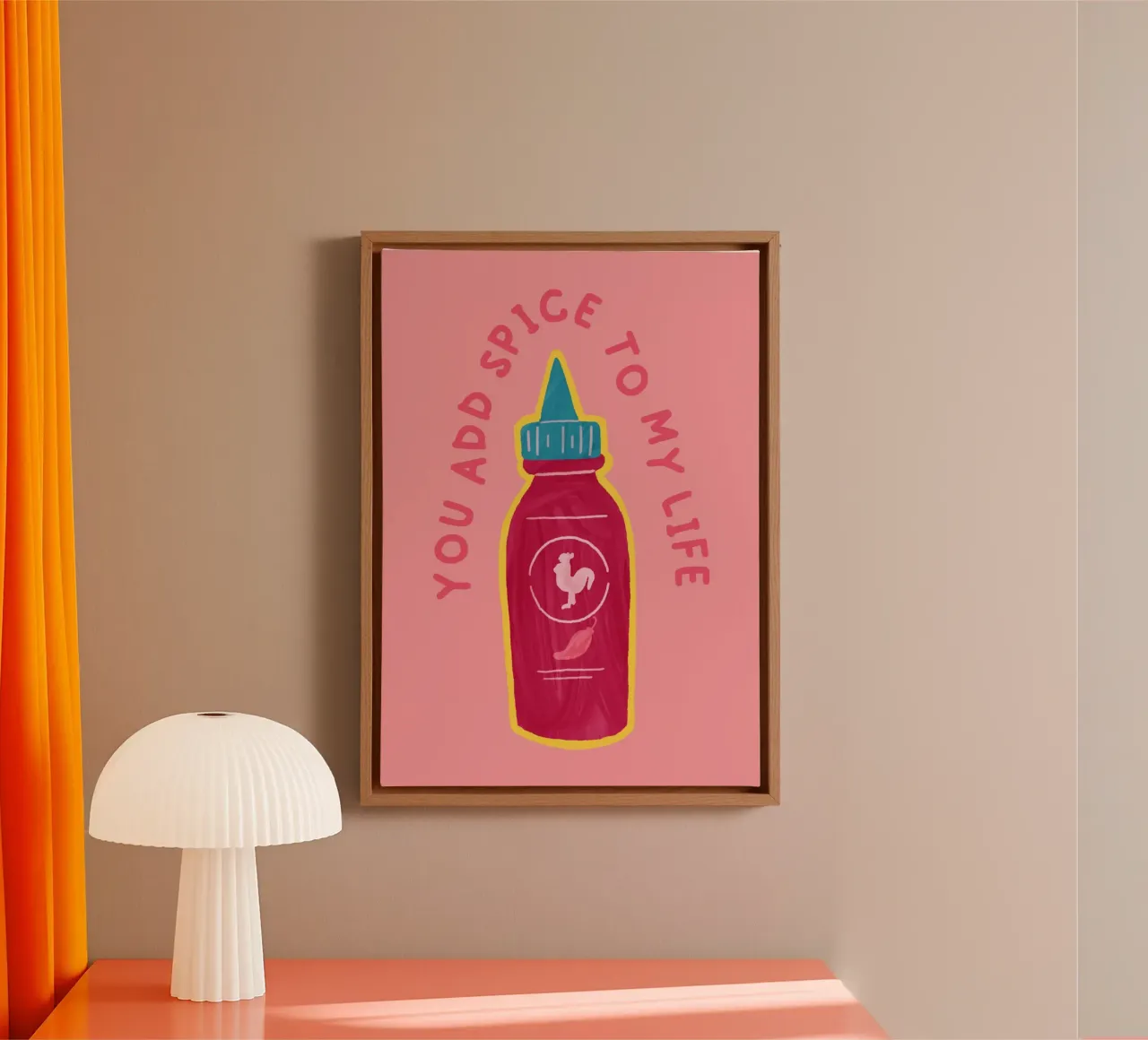 You Add the Spice to My Life | Playful & Romantic Print tela da PrintCessStudio