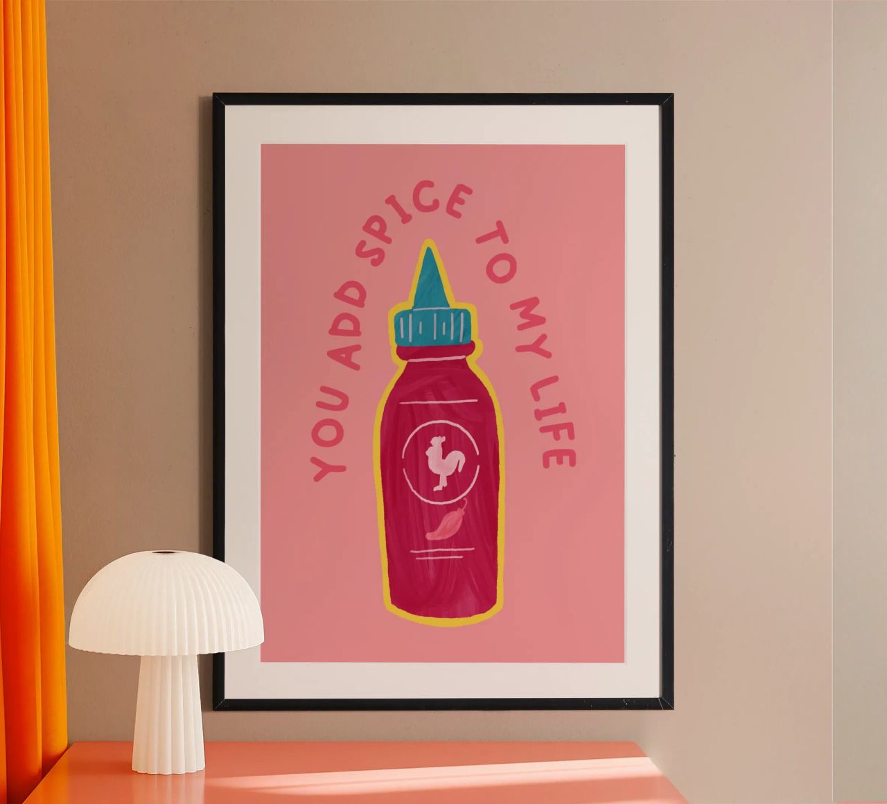 You Add the Spice to My Life | Playful & Romantic Print poster van PrintCessStudio