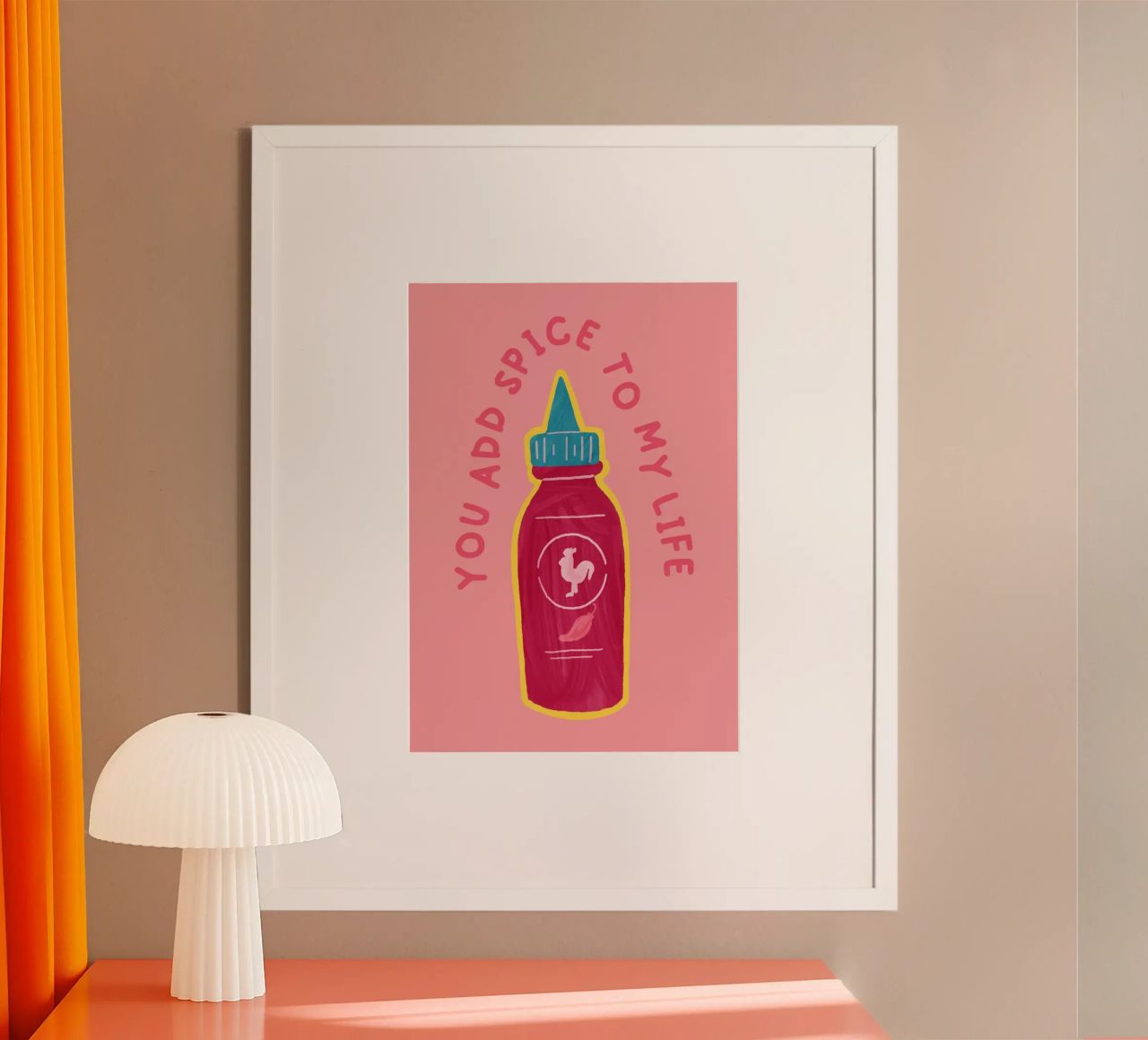 You Add the Spice to My Life | Playful & Romantic Print poster van PrintCessStudio