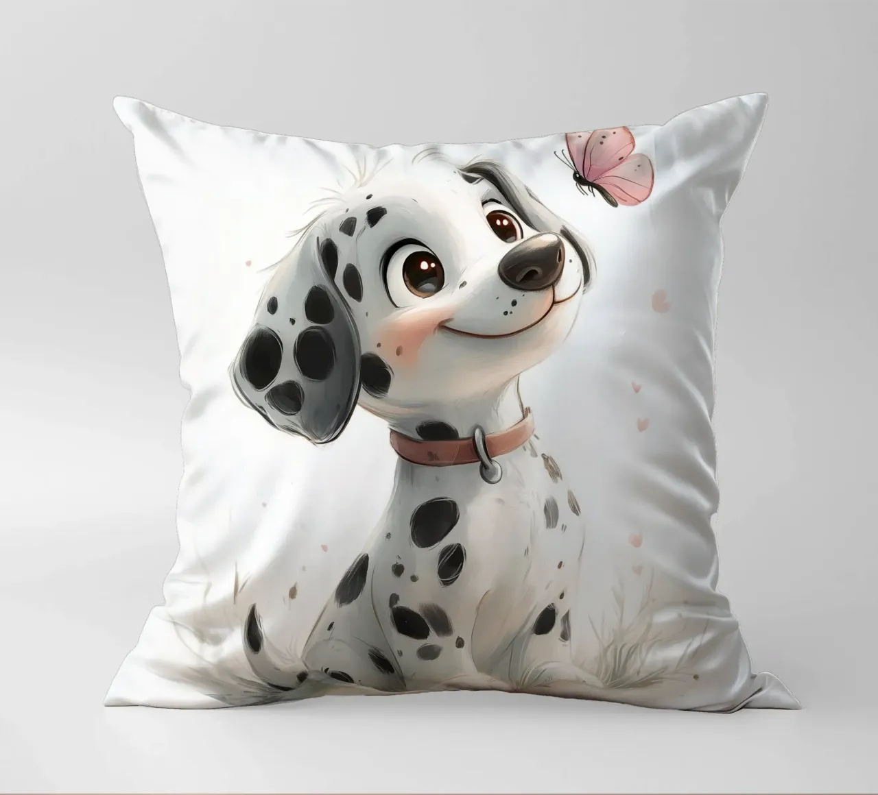 Dalmata allegro con anello a farfalla cuscino da Carinaprint