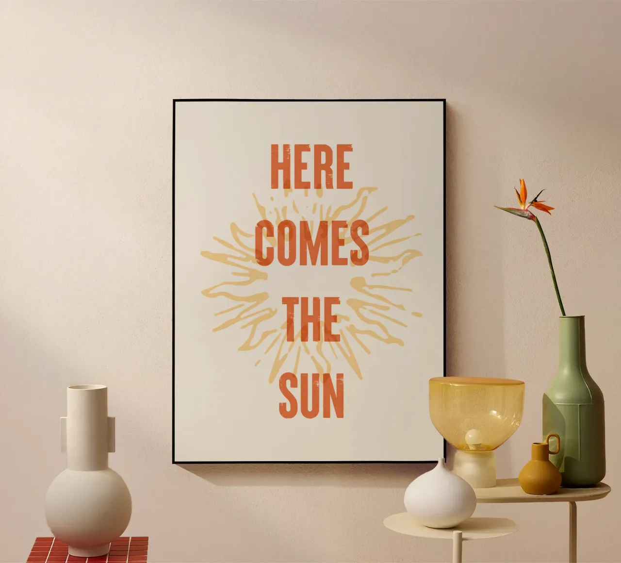 Arriva il sole plexiglass da Vintagrafica