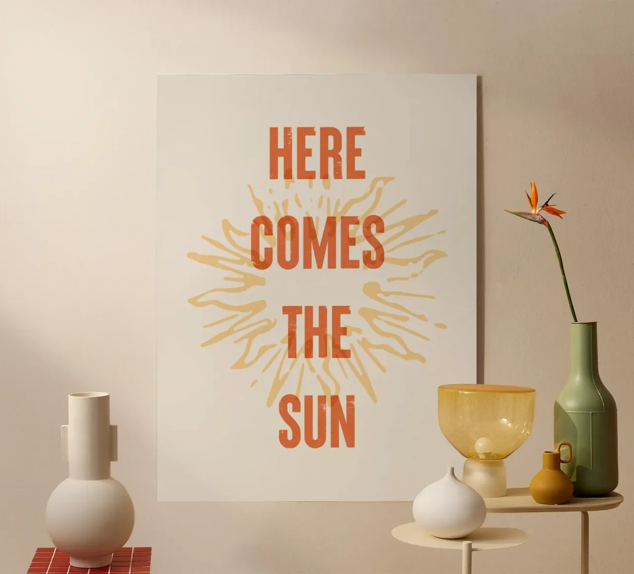 Arriva il sole plexiglass da Vintagrafica