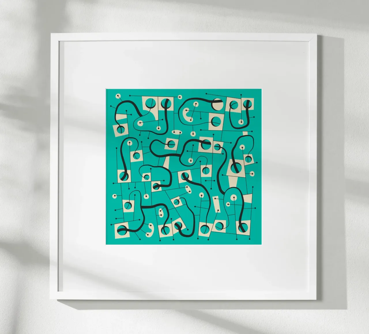 PERSO NELLO SPAZIO poster con telaio in alluminio da Jazzberry Blue