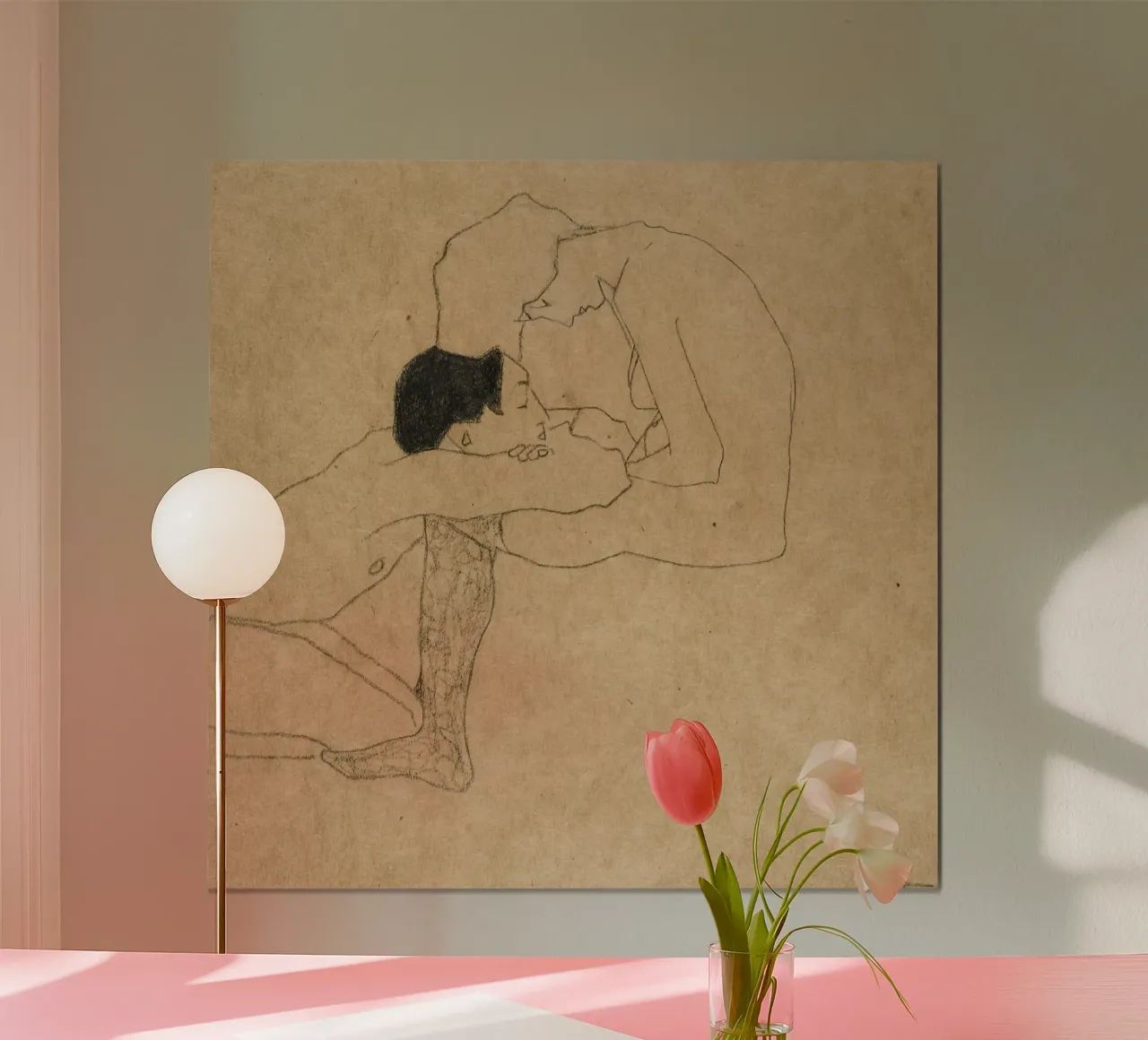 Amanti di Egon Schiele poster da William Store
