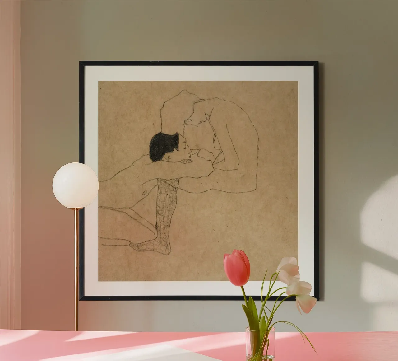 Amanti di Egon Schiele poster da William Store