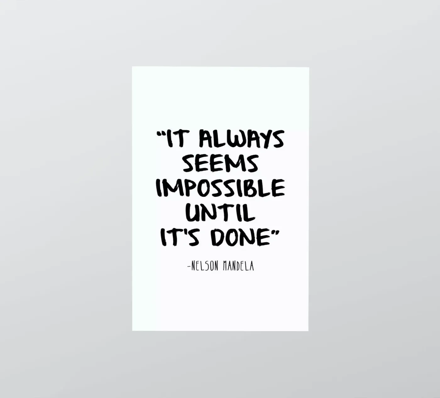 Impossible sticker by Mottos by Sinan Saydik