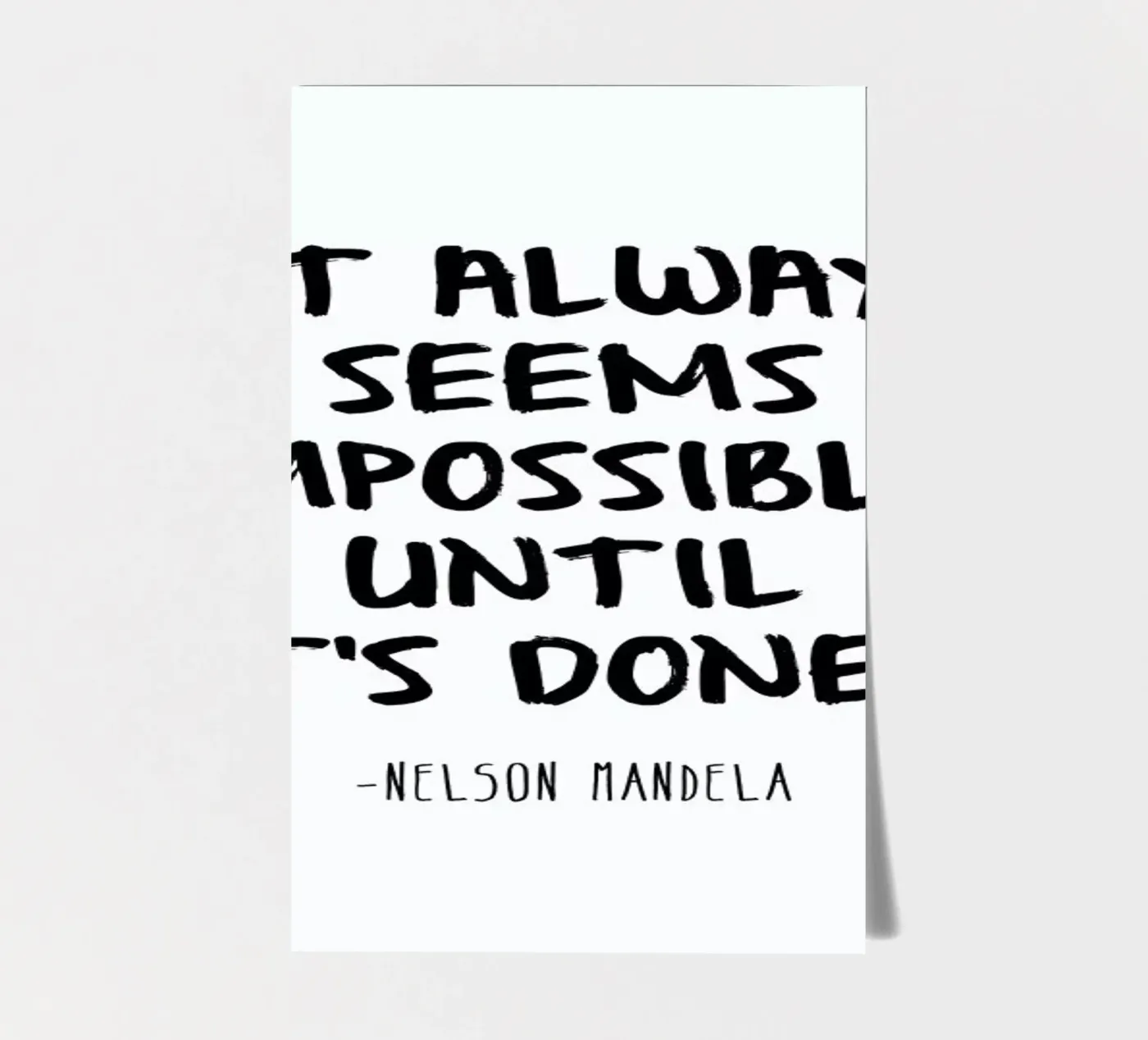 Impossible sticker sheet by Mottos by Sinan Saydik