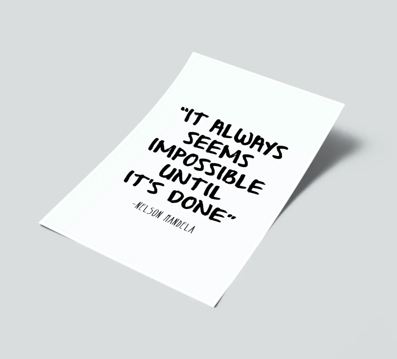 Impossible sticker sheet by Mottos by Sinan Saydik