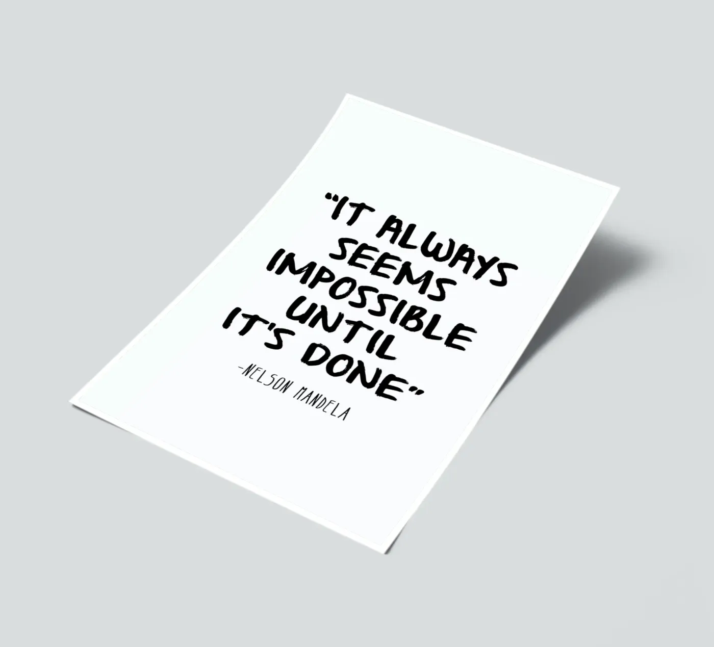 Impossible sticker sheet by Mottos by Sinan Saydik