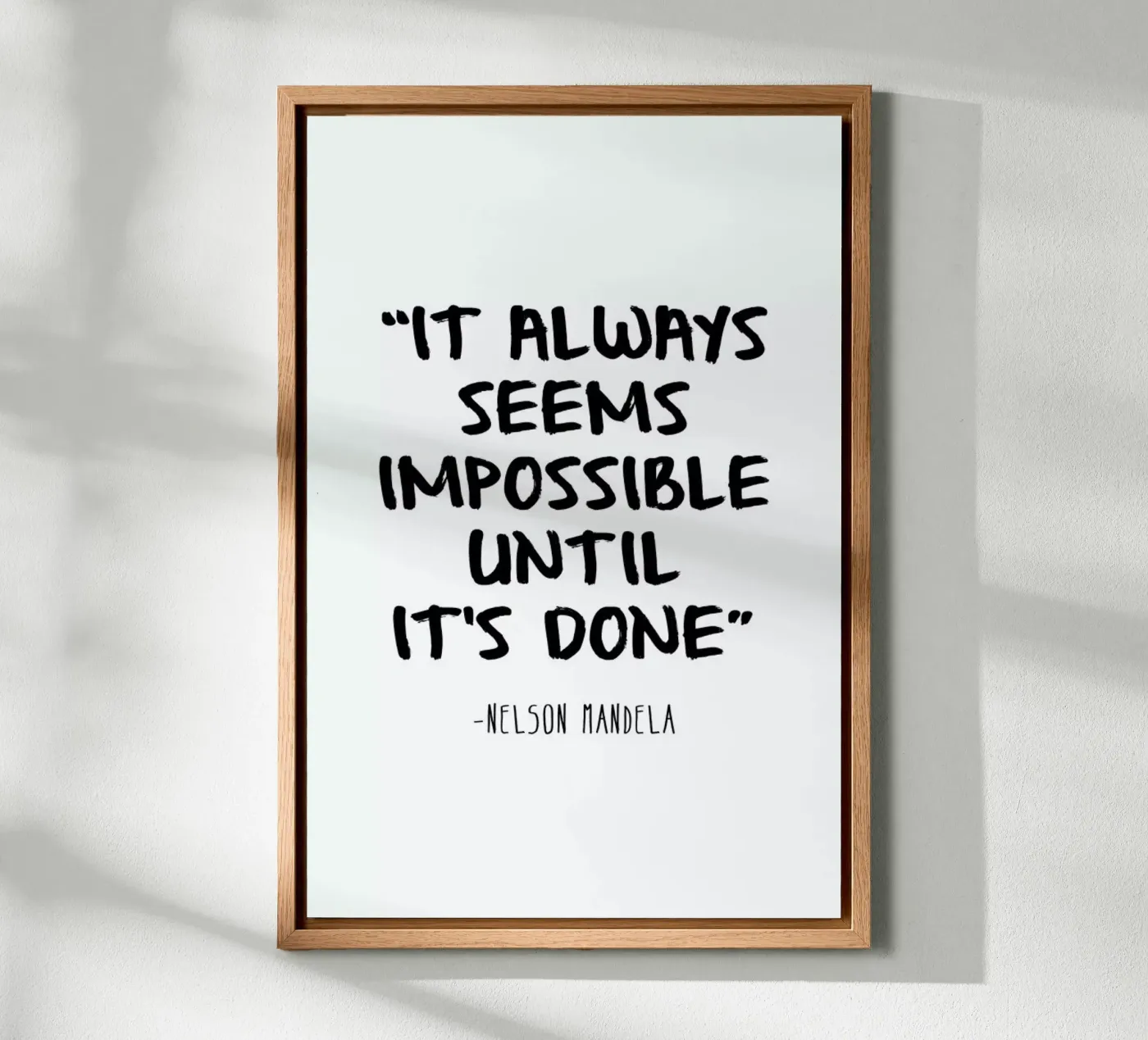 Impossible Leinwand von Mottos by Sinan Saydik
