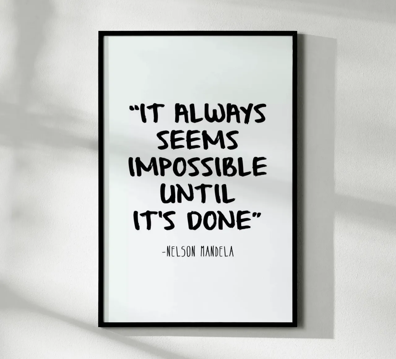 Impossible poster van Mottos by Sinan Saydik