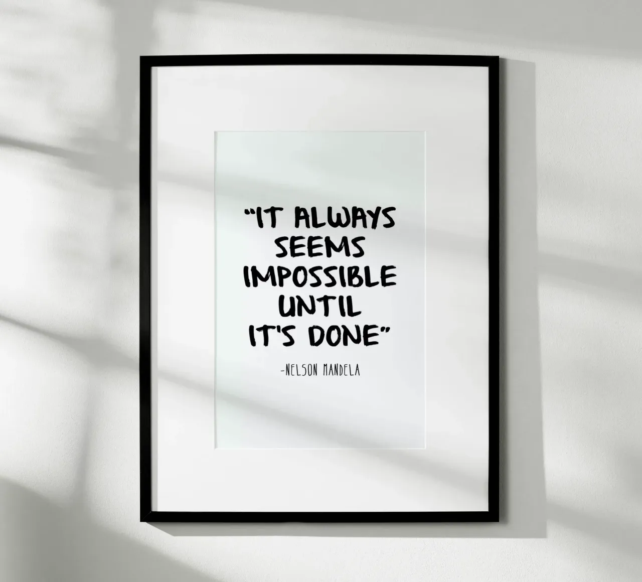 Impossible poster van Mottos by Sinan Saydik