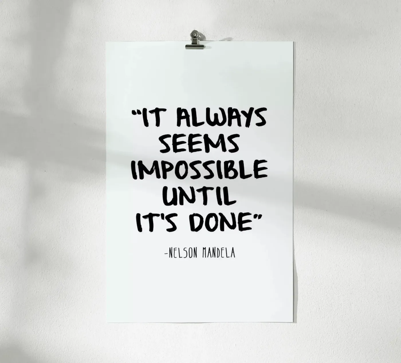 Impossible Poster von Mottos by Sinan Saydik