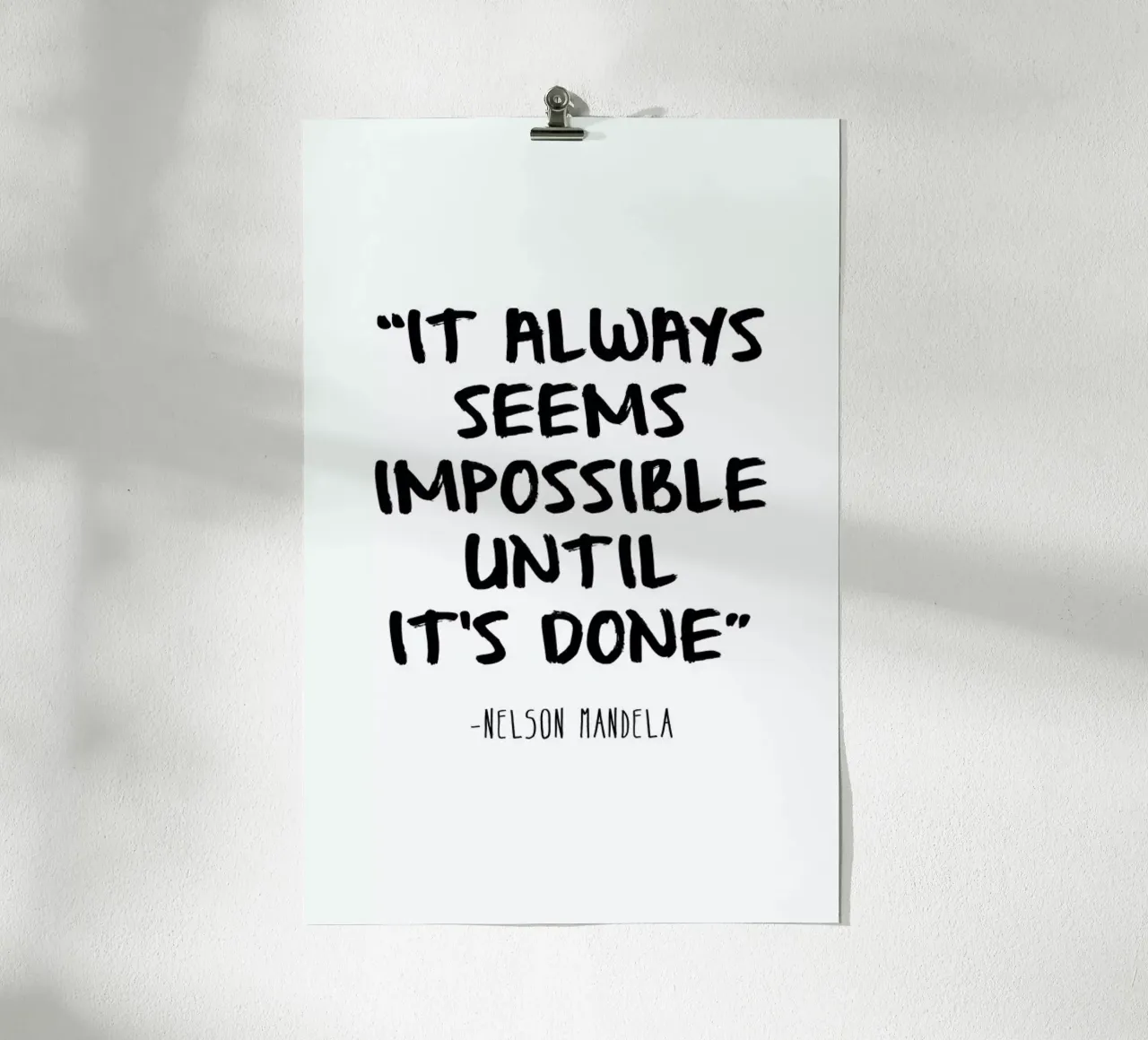 Impossible poster van Mottos by Sinan Saydik