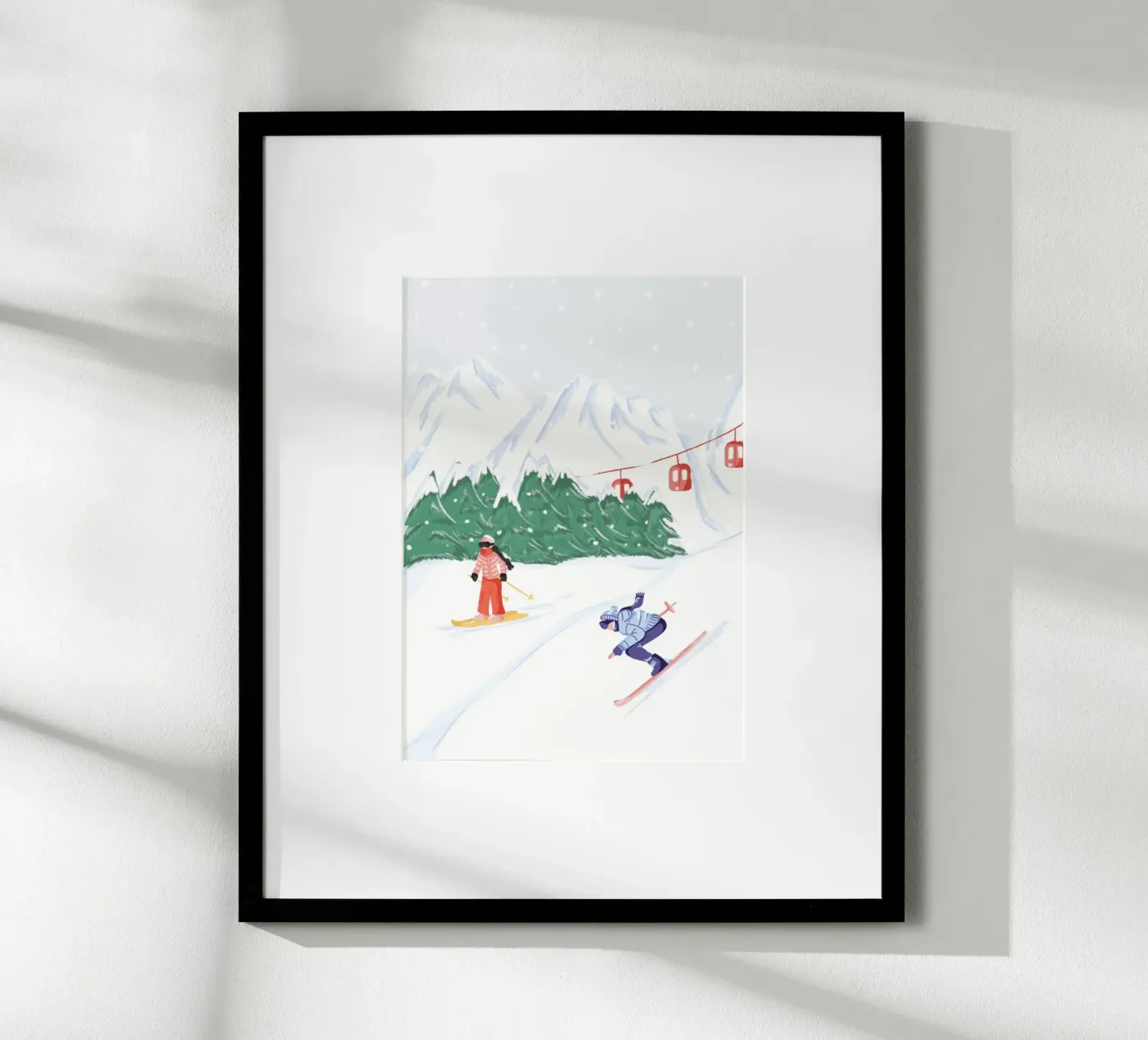 Ski day poster by Papergreyy