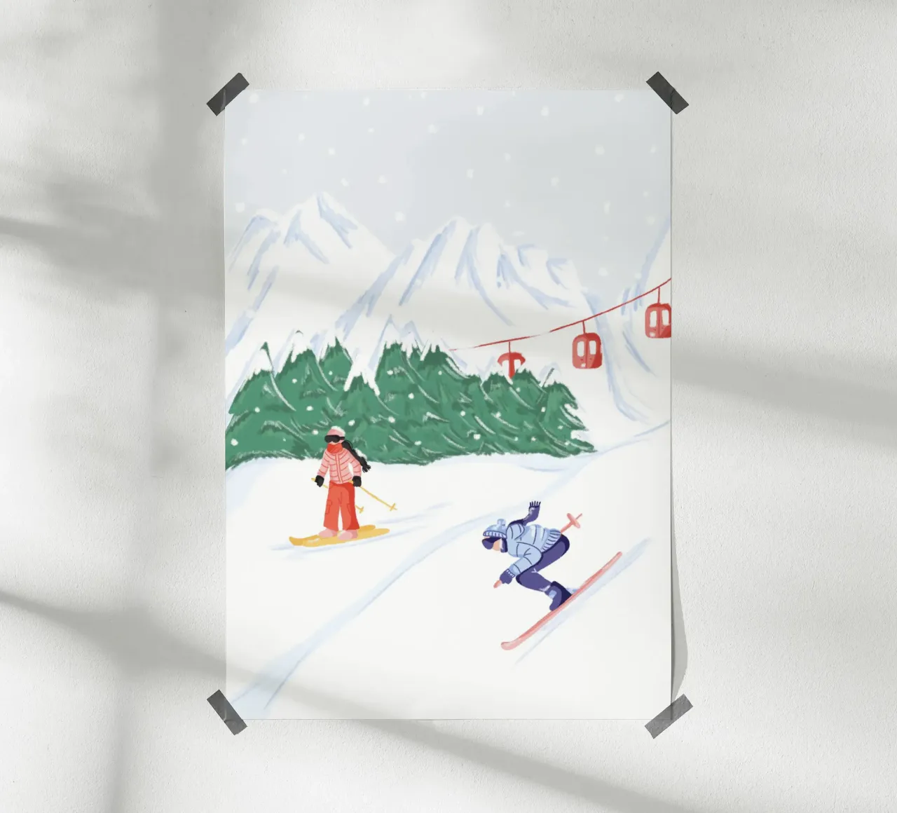 Ski day poster da Papergreyy