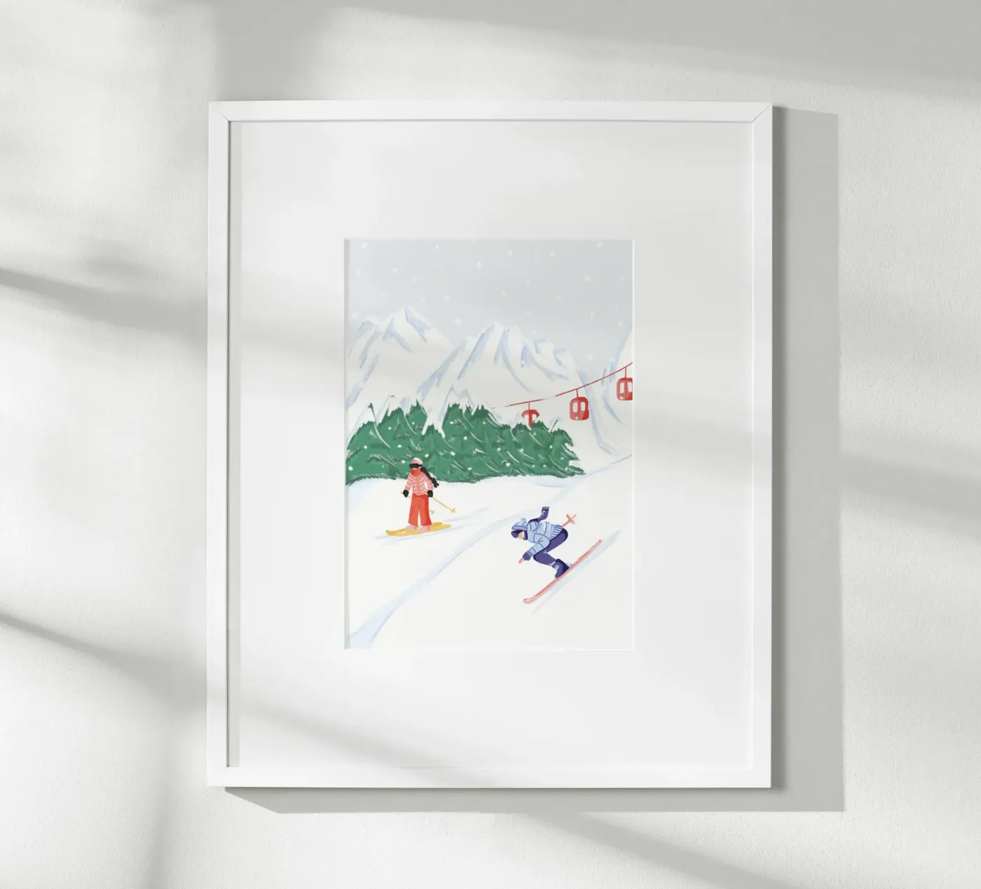 Ski day poster by Papergreyy