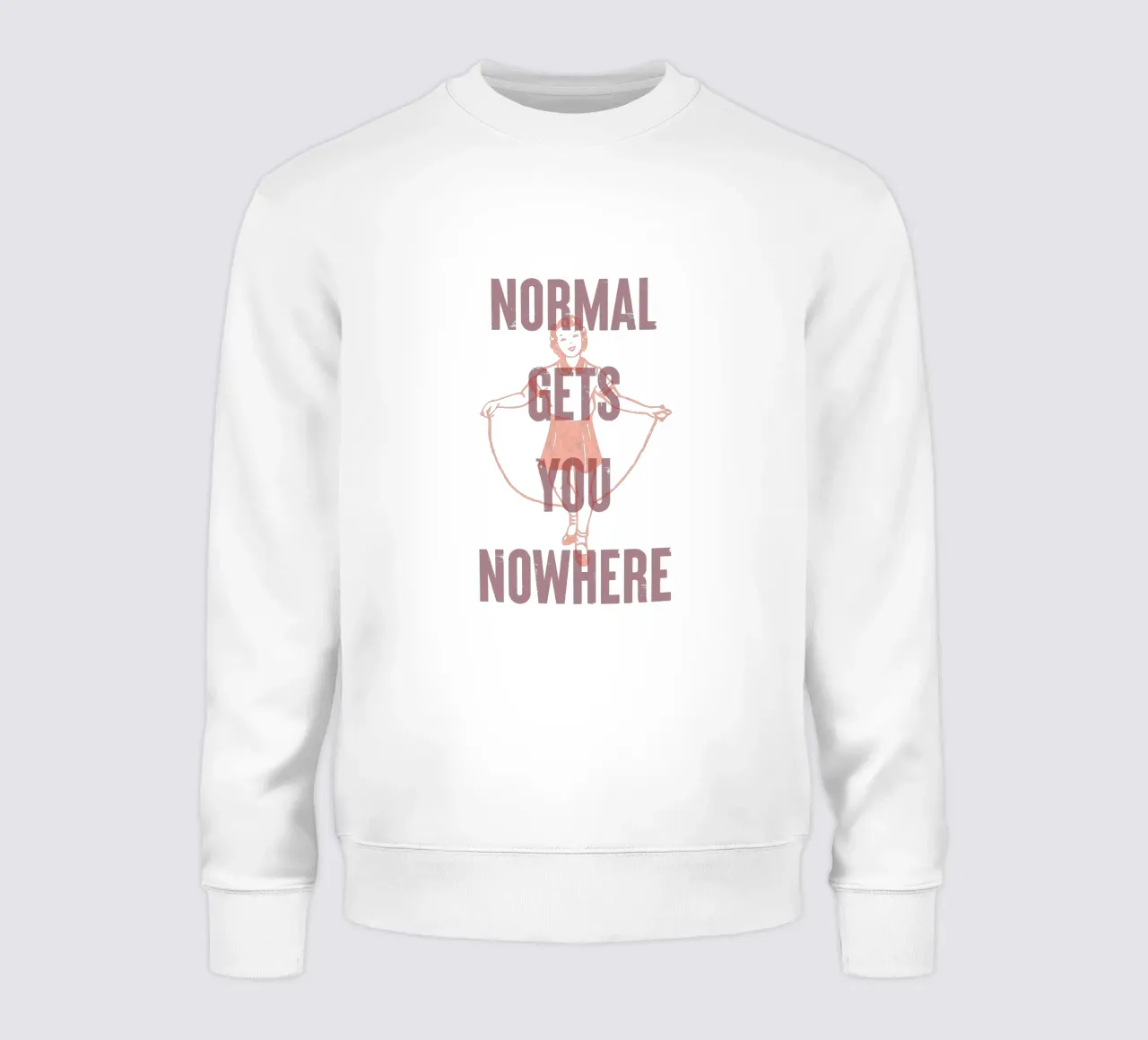 Lo normal no lleva a ninguna parte sudadera de Vintagrafica