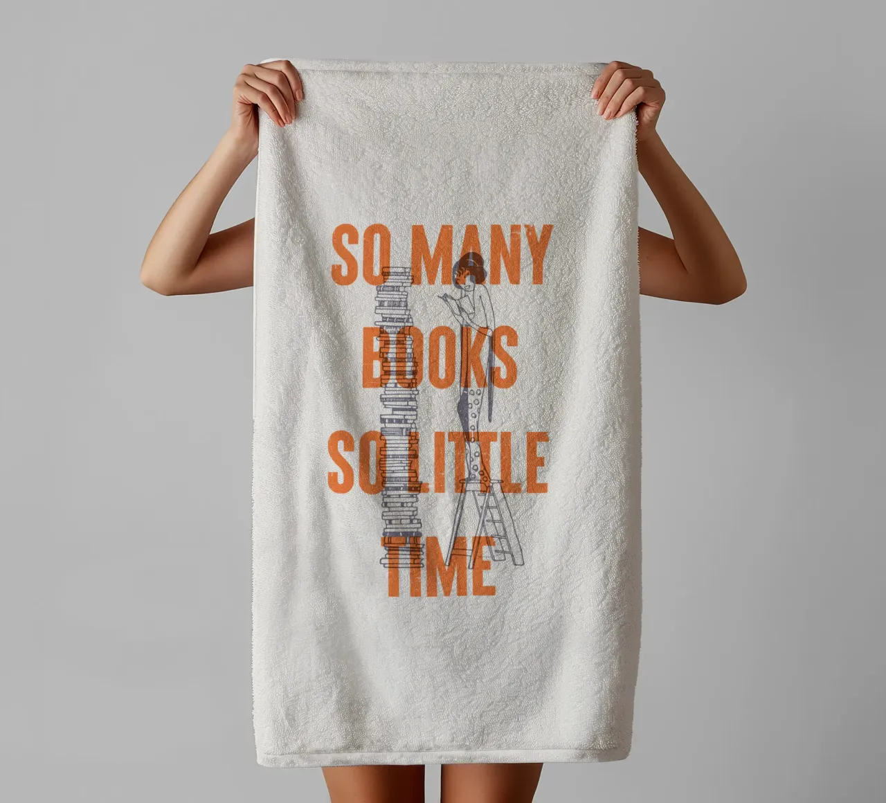 So many books, So little time towel by Vintagrafica