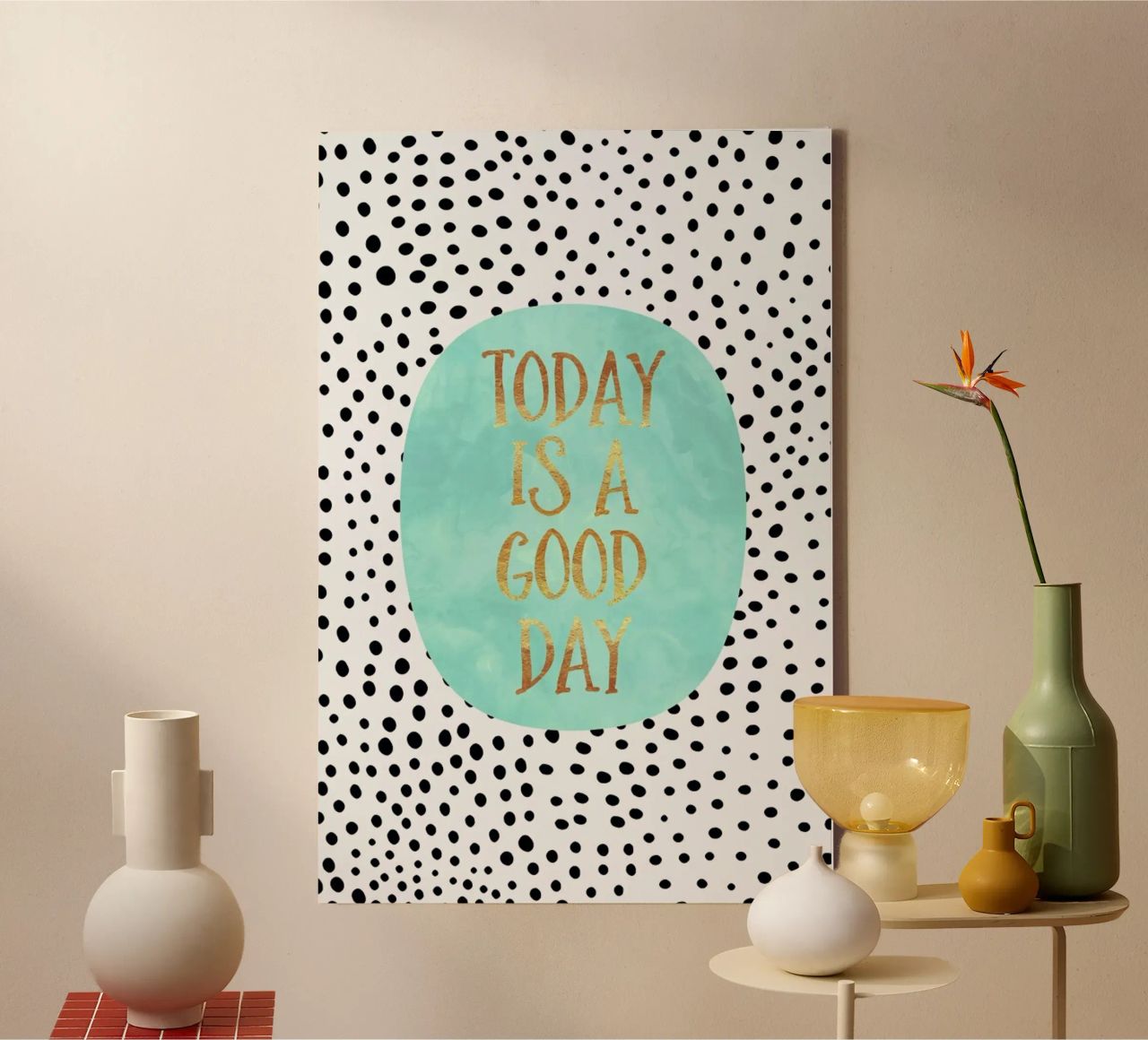 Today Is a Good Day canvas by Elisabeth Fredriksson
