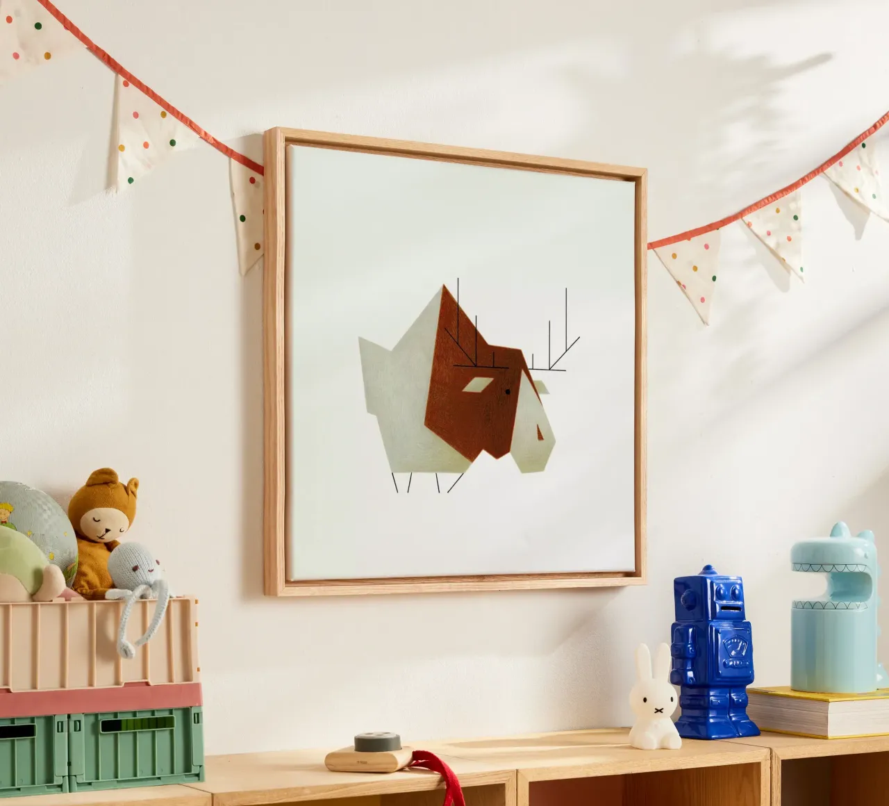 Elch #1 canvas met Baklijst van Anna-Maren Zehnter