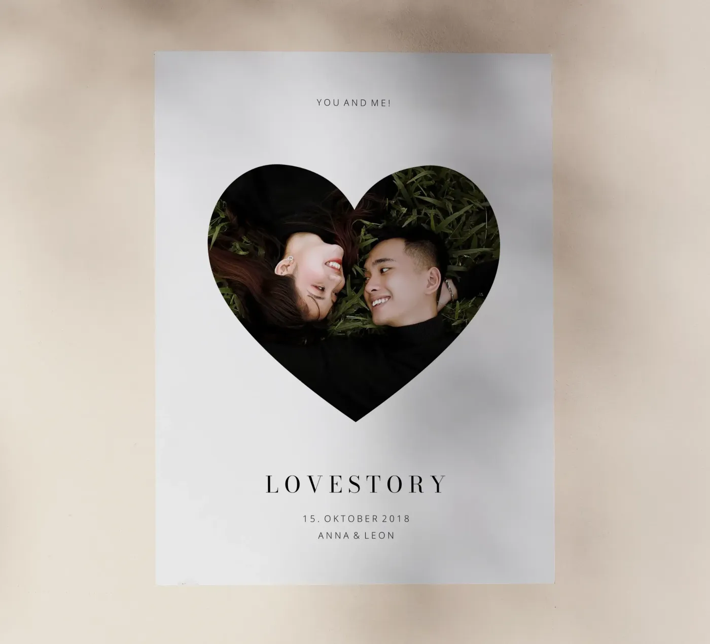 Lovestory pellicola backlit da we line studio - design