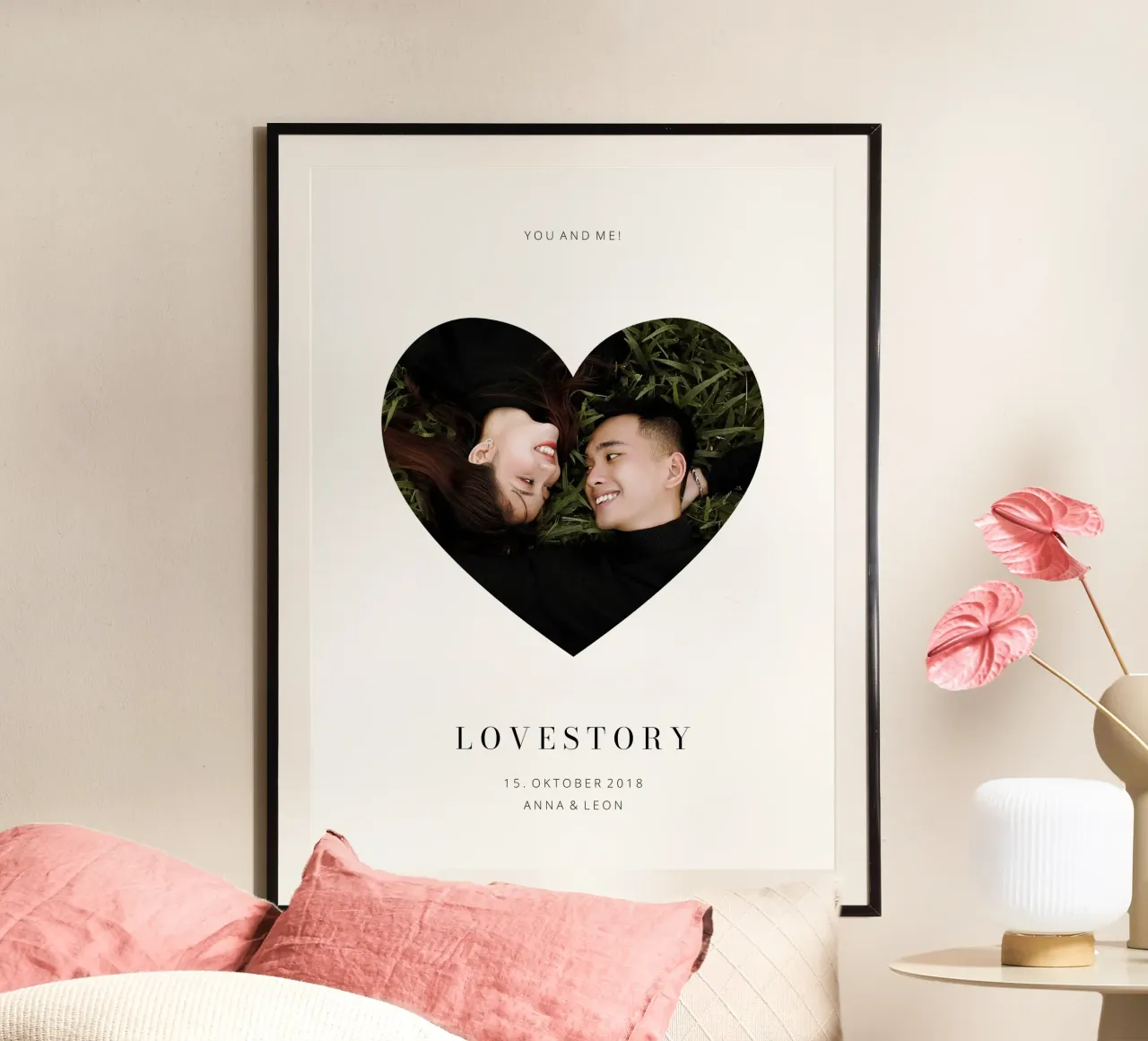 Lovestory poster van we line studio - design