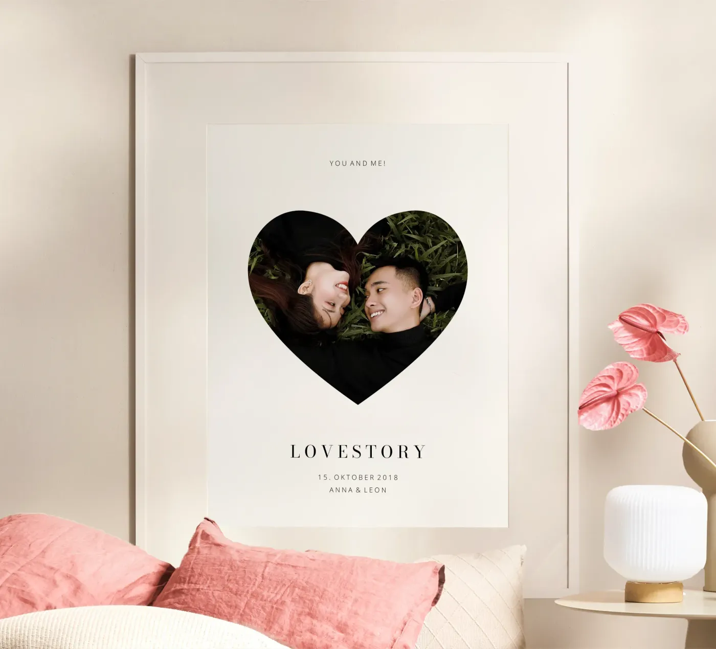 Lovestory poster van we line studio - design
