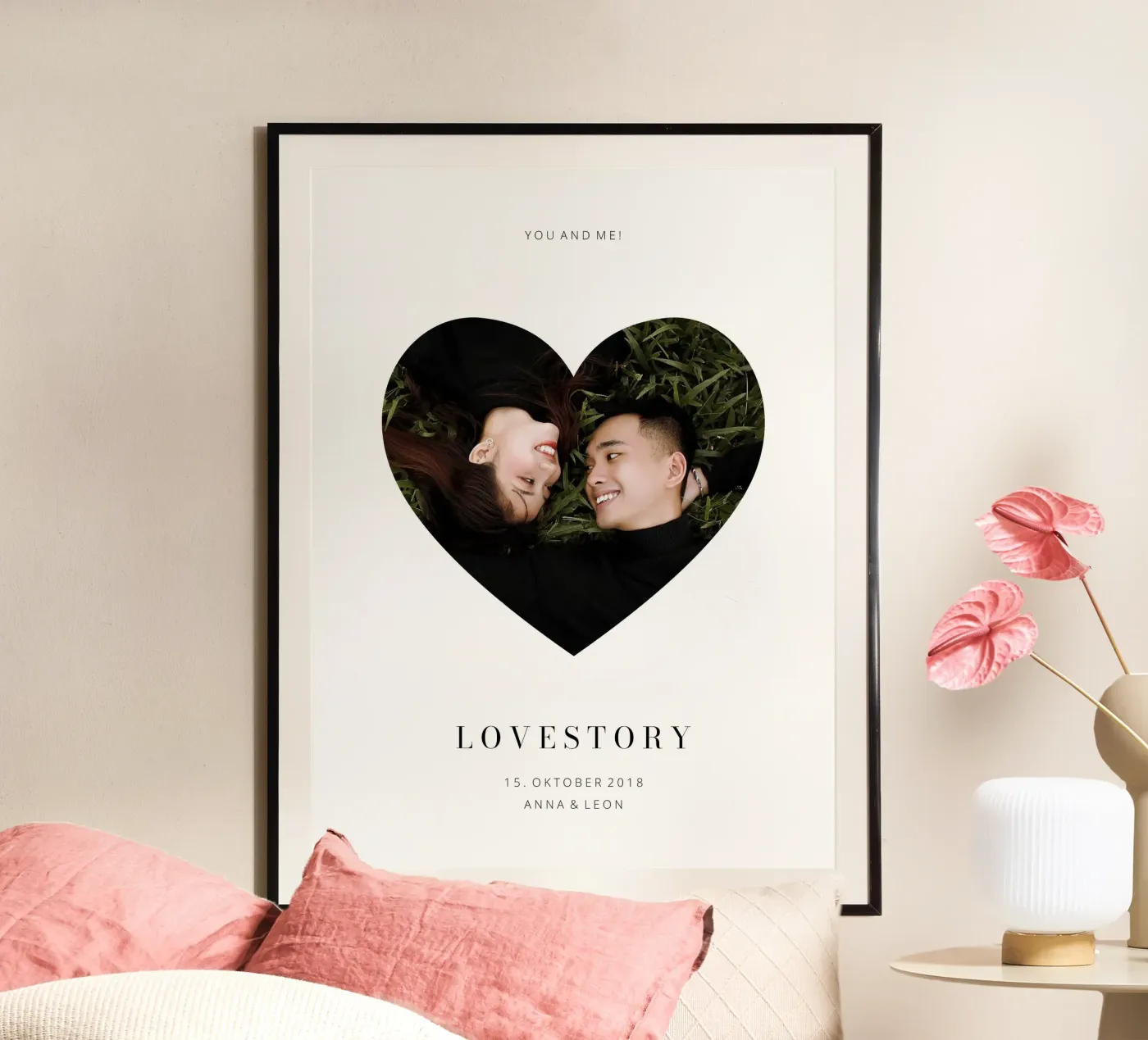 Lovestory poster van we line studio - design