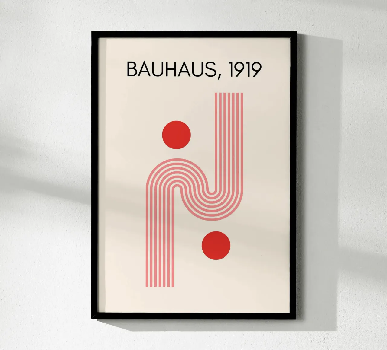 Bauhaus Style Curves & Dots | Modern Minimalist Art Print carta hahnemühle da PrintCessStudio