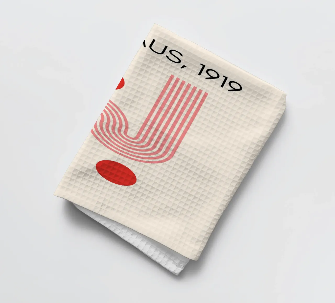 Bauhaus Style Curves & Dots | Modern Minimalist Art Print canovaccio da cucina da PrintCessStudio
