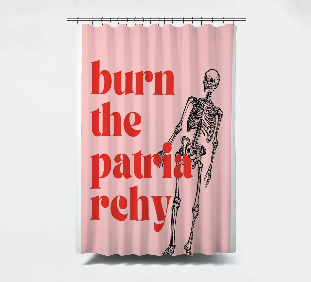 Burn the Patriarchy | Bold & Feminist Statement Print tenda da doccia da PrintCessStudio