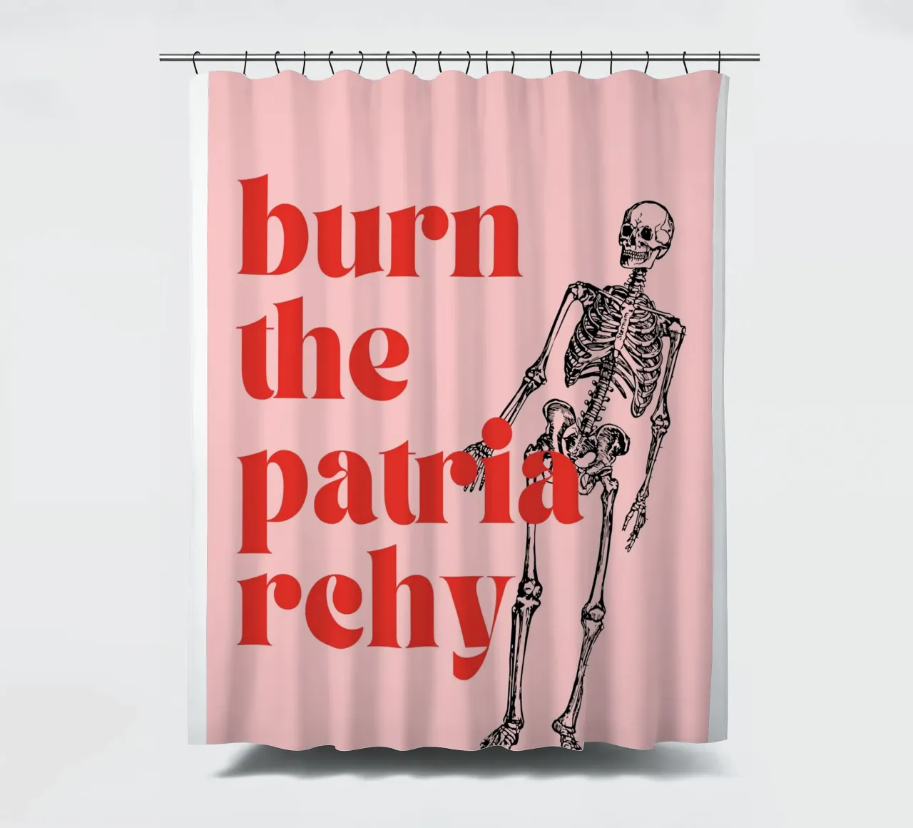 Burn the Patriarchy | Bold & Feminist Statement Print tenda da doccia da PrintCessStudio