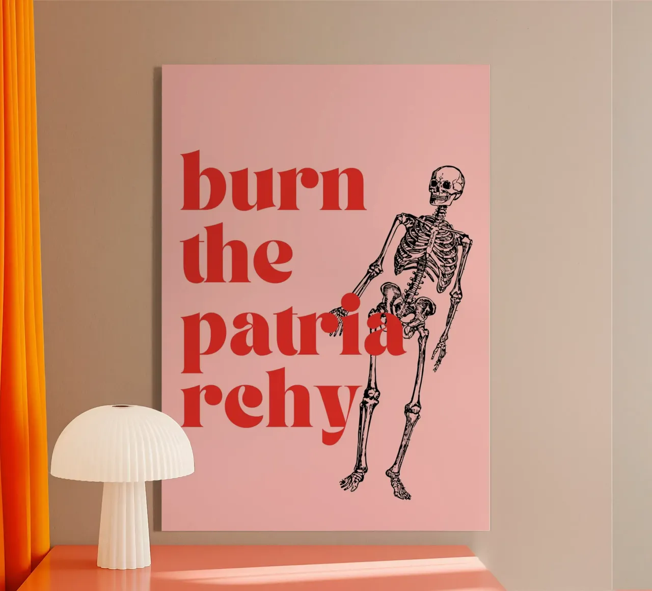 Burn the Patriarchy | Bold & Feminist Statement Print plexiglass da PrintCessStudio