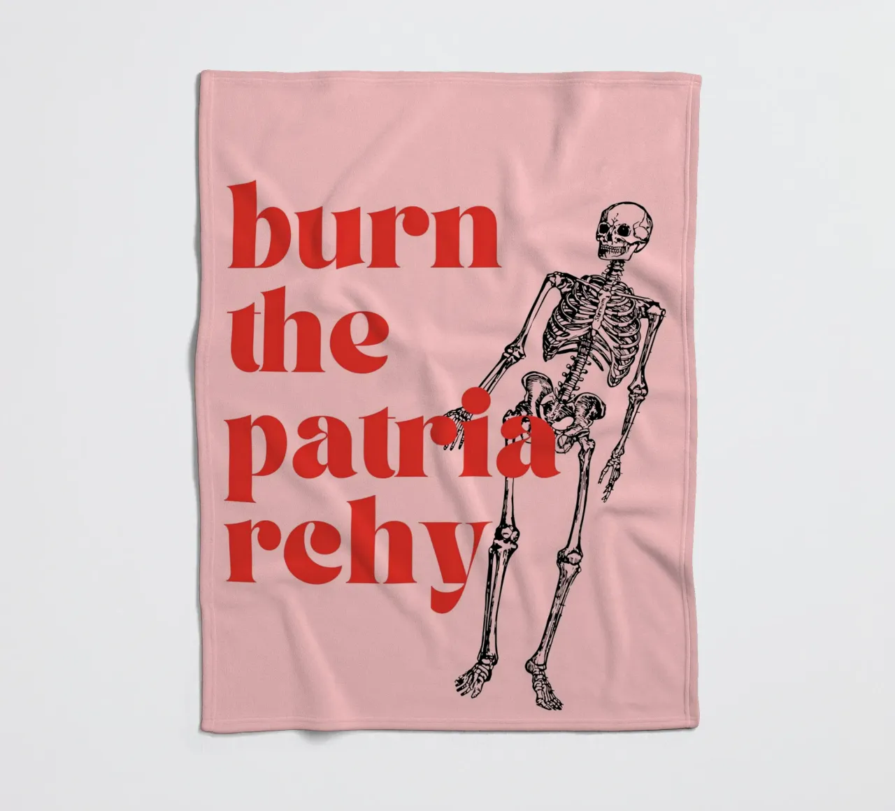 Burn the Patriarchy | Bold & Feminist Statement Print coperta in pile da PrintCessStudio