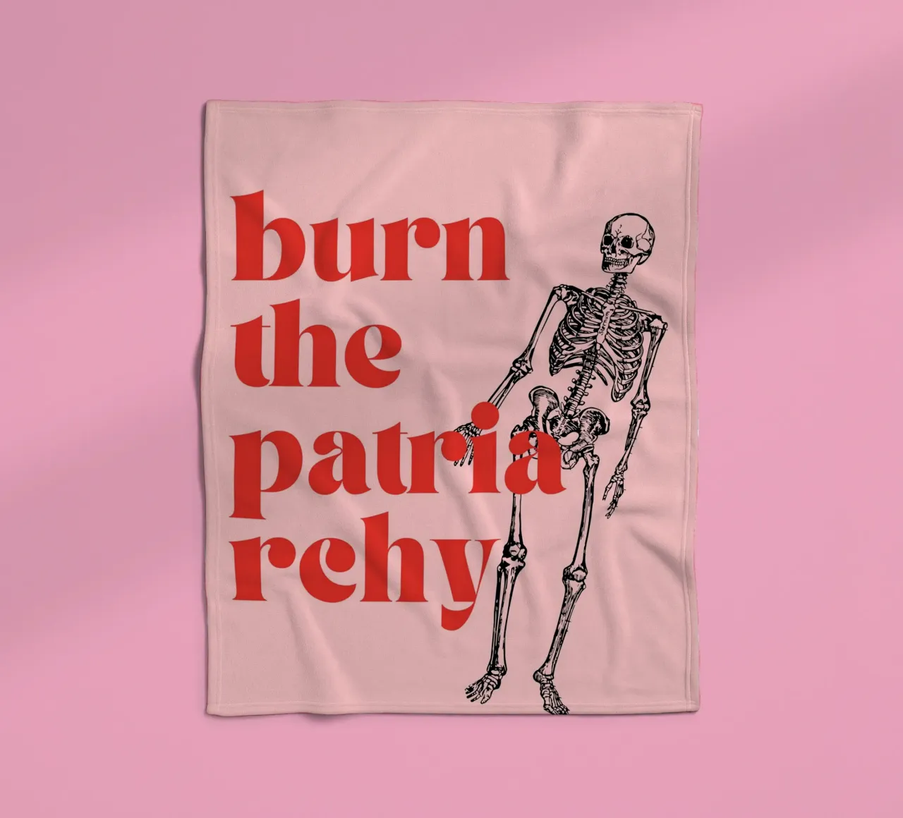 Burn the Patriarchy | Bold & Feminist Statement Print coperta in pile da PrintCessStudio